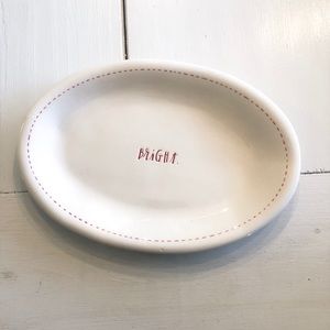 Rae Dunn “Bright” Oval Plate